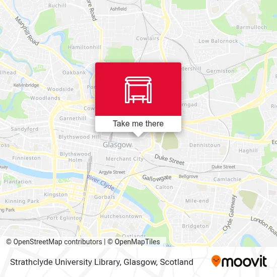 Strathclyde University Library, Glasgow map