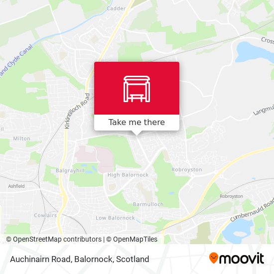 Auchinairn Road, Balornock map