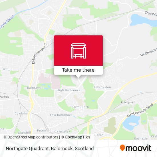 Northgate Quadrant, Balornock map