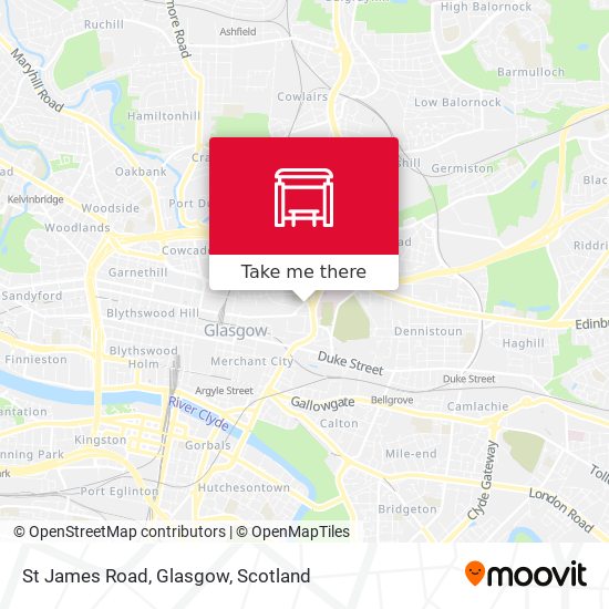St James Road, Glasgow map