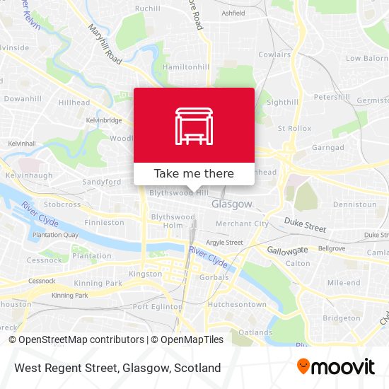 West Regent Street, Glasgow map