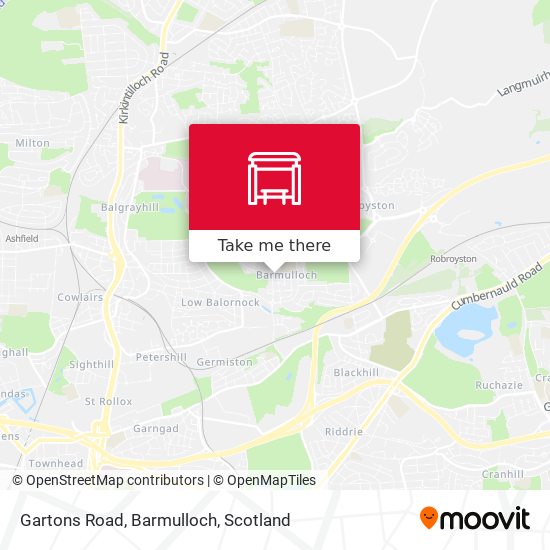 Gartons Road, Barmulloch map