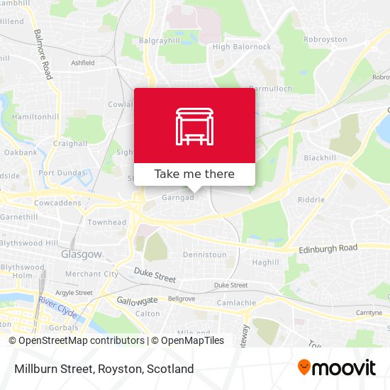 Millburn Street, Royston map