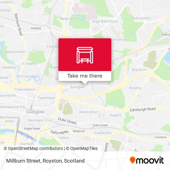 Millburn Street, Royston map