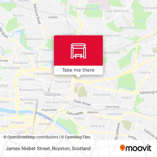 James Nisbet Street, Royston map