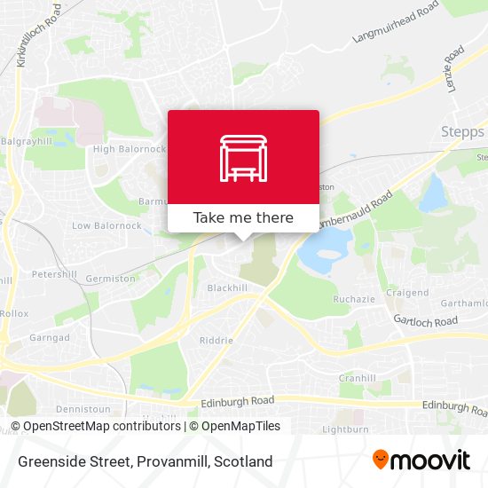 Greenside Street, Provanmill map