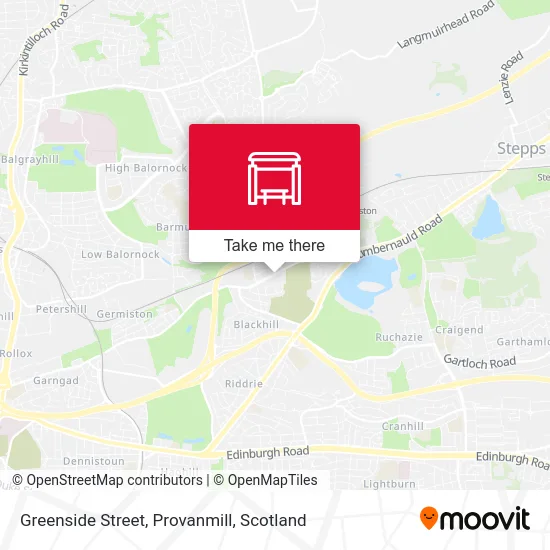 Greenside Street, Provanmill map