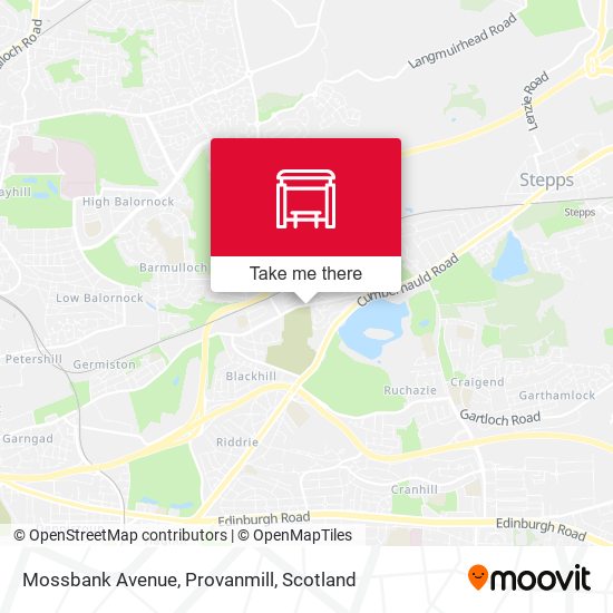 Mossbank Avenue, Provanmill map