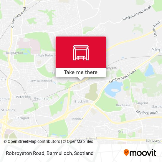 Robroyston Road, Barmulloch map