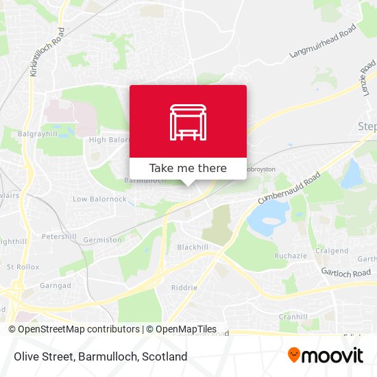 Olive Street, Barmulloch map