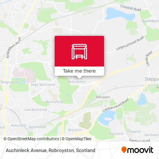 Auchinleck Avenue, Robroyston map