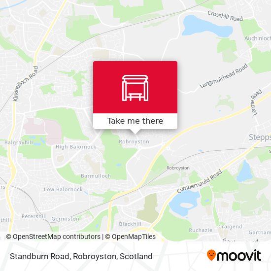 Standburn Road, Robroyston map