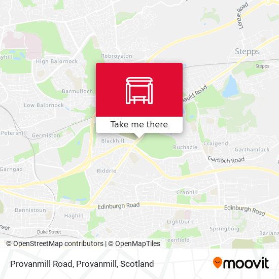 Provanmill Road, Provanmill map