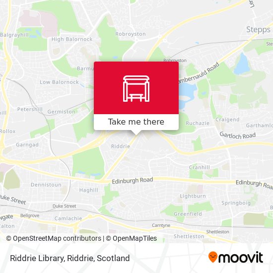 Riddrie Library, Riddrie map