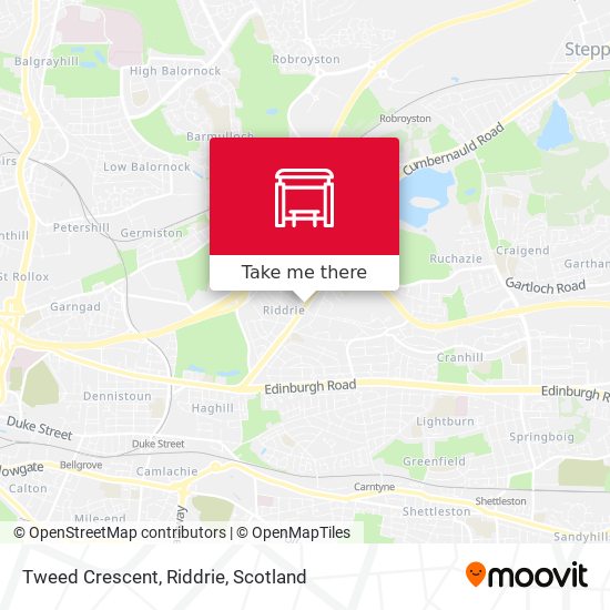 Tweed Crescent, Riddrie map