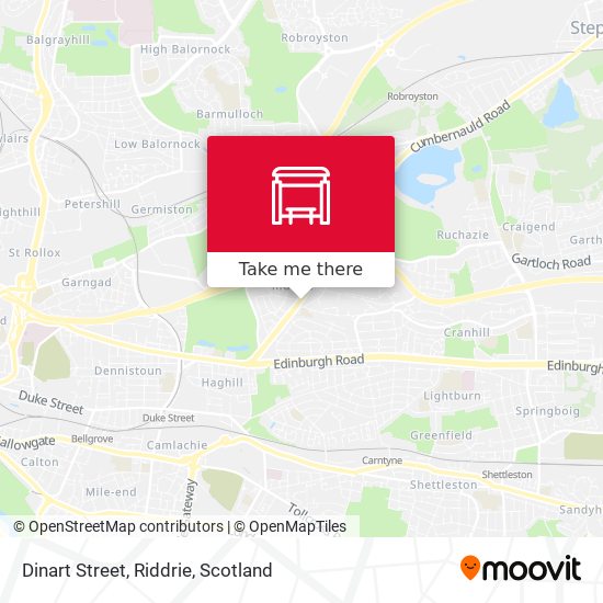Dinart Street, Riddrie map