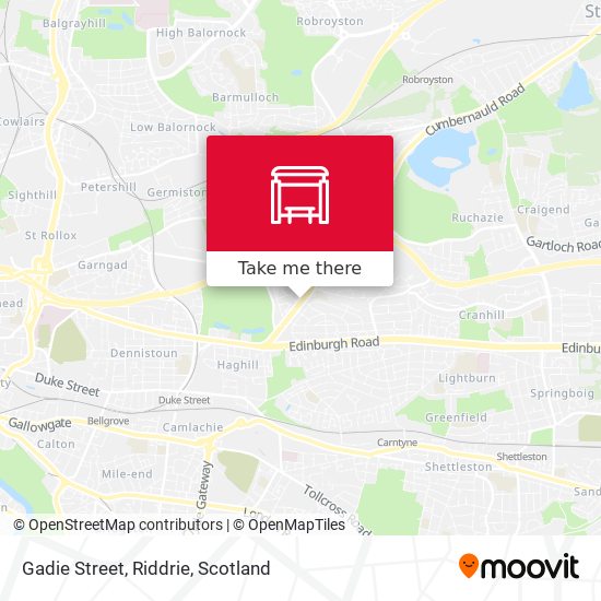 Gadie Street, Riddrie map