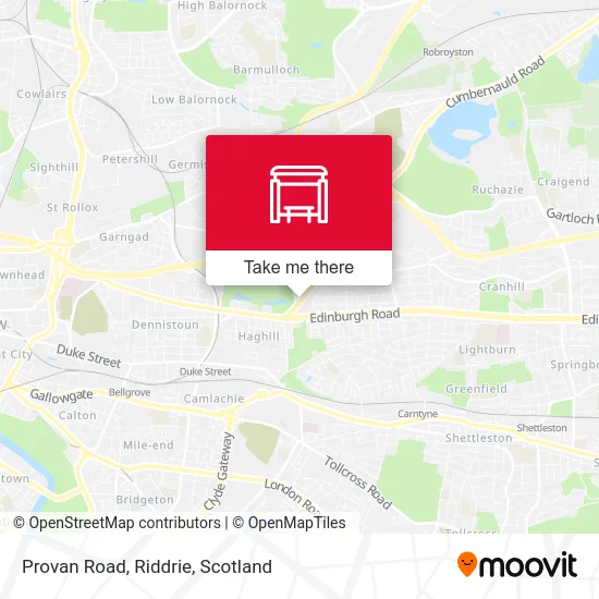 Provan Road, Riddrie map