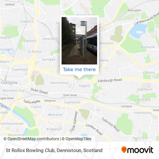 St Rollox Bowling Club, Dennistoun map