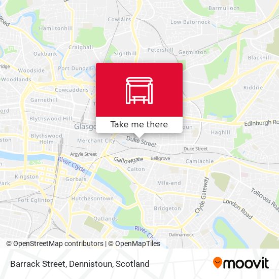 Barrack Street, Dennistoun map