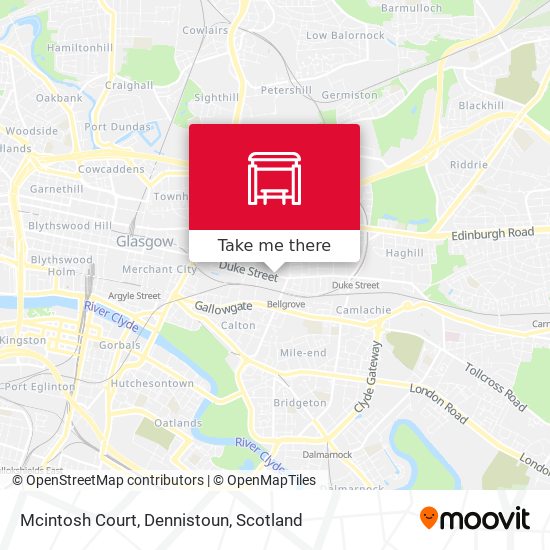 Mcintosh Court, Dennistoun map