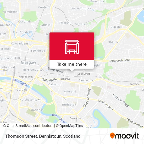 Thomson Street, Dennistoun map