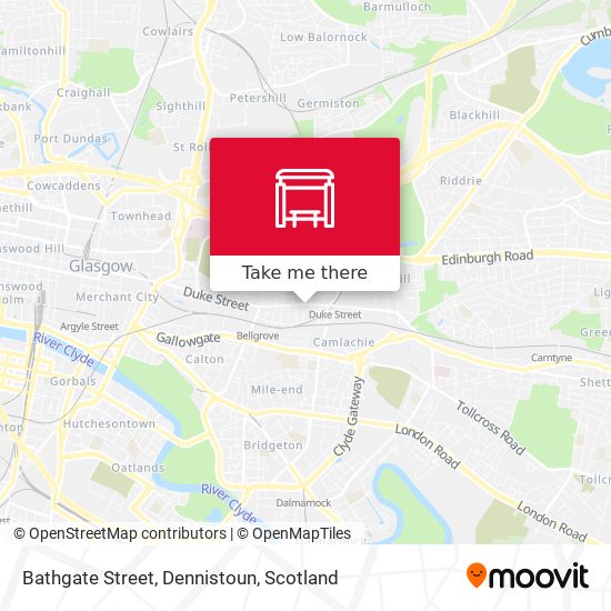 Bathgate Street, Dennistoun map