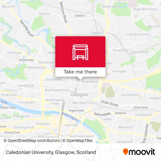 Caledonian University, Glasgow map