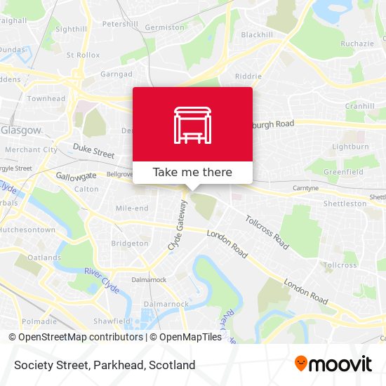 Society Street, Parkhead map