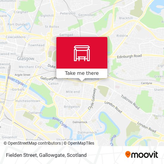 Fielden Street, Gallowgate map