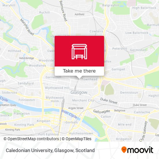 Caledonian University, Glasgow map