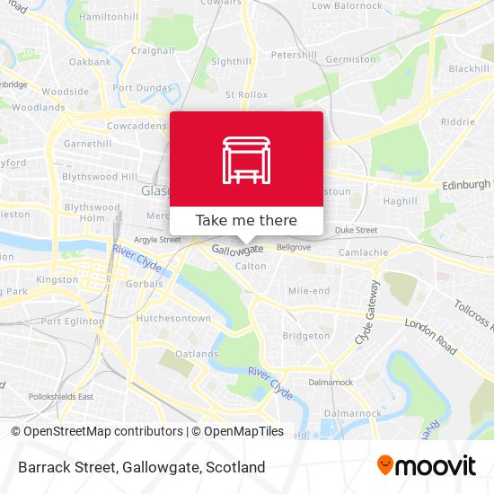 Barrack Street, Gallowgate map