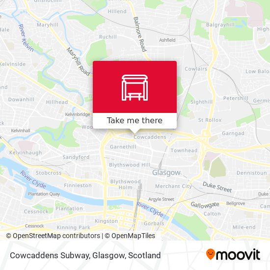 Cowcaddens Subway, Glasgow map