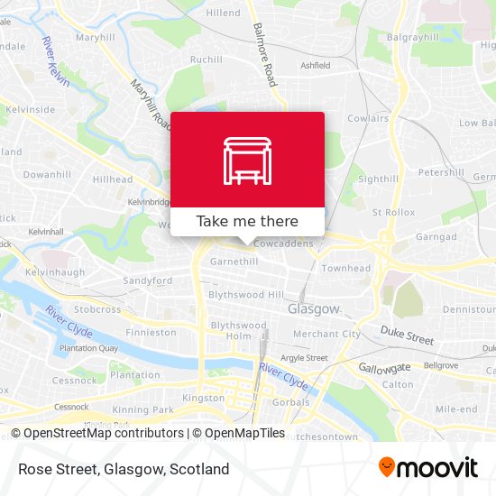 Rose Street, Glasgow map