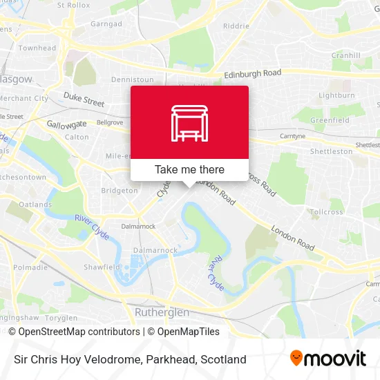 Sir Chris Hoy Velodrome, Parkhead map
