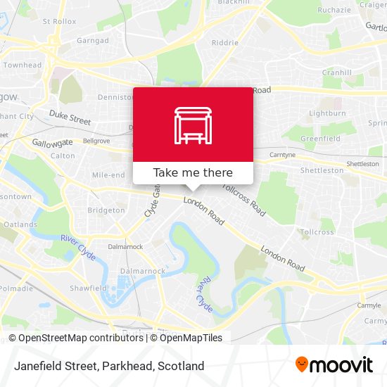 Janefield Street, Parkhead map