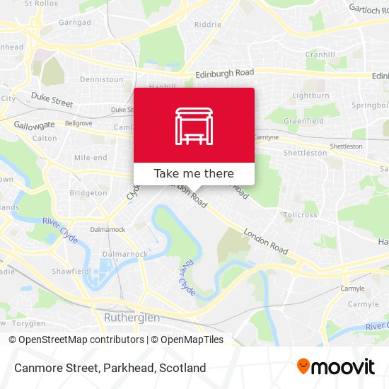 Canmore Street, Parkhead map