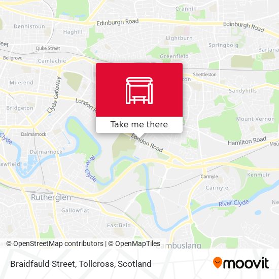 Braidfauld Street, Tollcross map