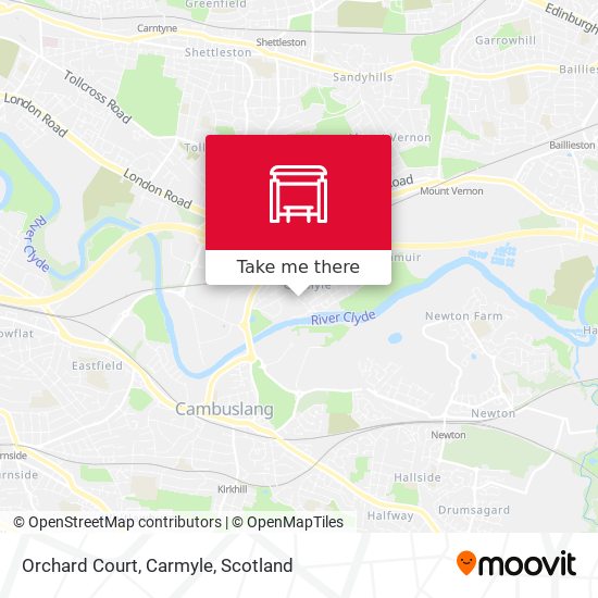 Orchard Court, Carmyle map