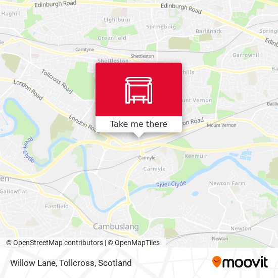 Willow Lane, Tollcross map