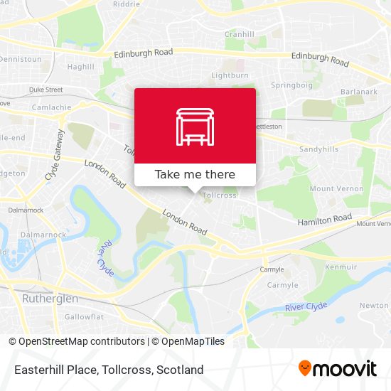 Easterhill Place, Tollcross map