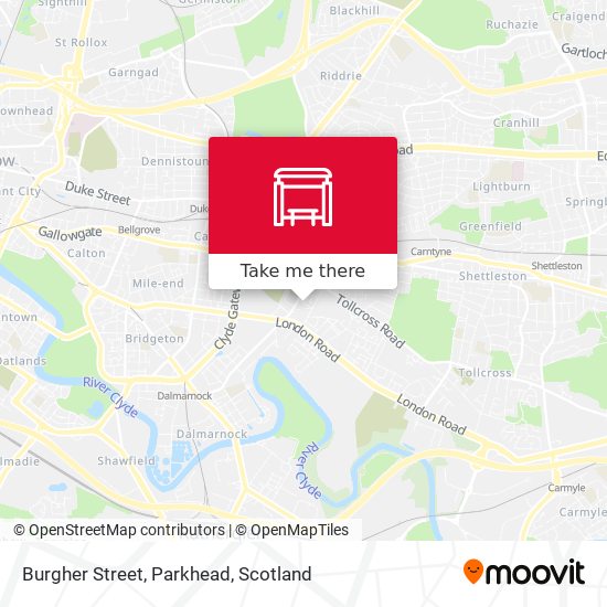 Burgher Street, Parkhead map