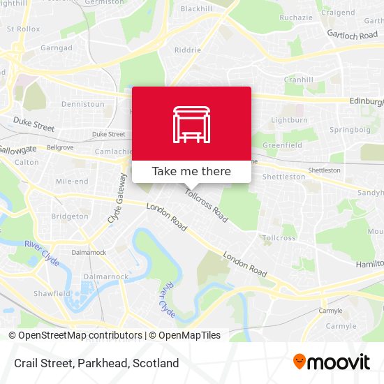 Crail Street, Parkhead map