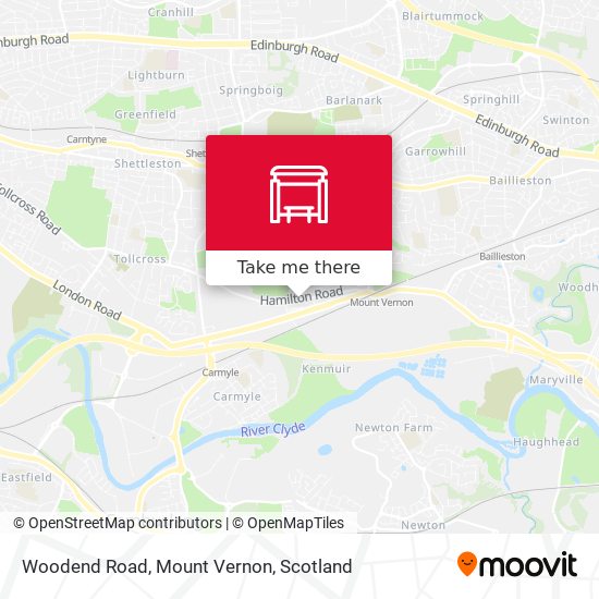 Woodend Road, Mount Vernon map