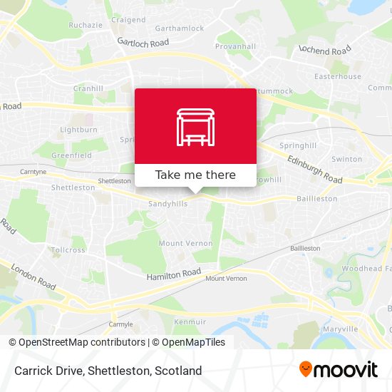 Carrick Drive, Shettleston map