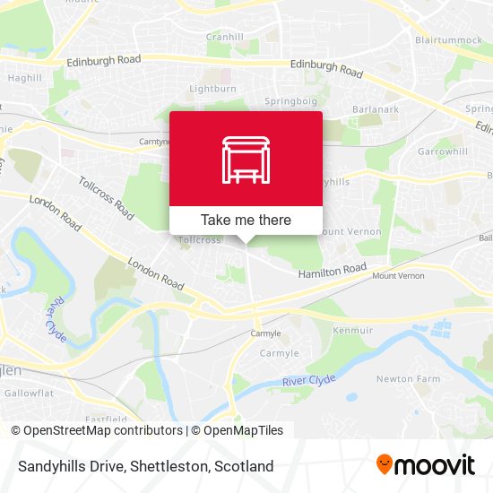 Sandyhills Drive, Shettleston map