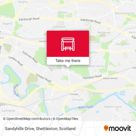Sandyhills Drive, Shettleston map