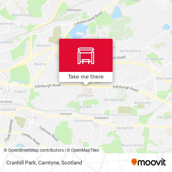 Cranhill Park, Carntyne map
