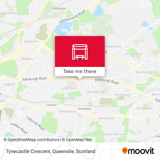 Tynecastle Crescent, Queenslie map