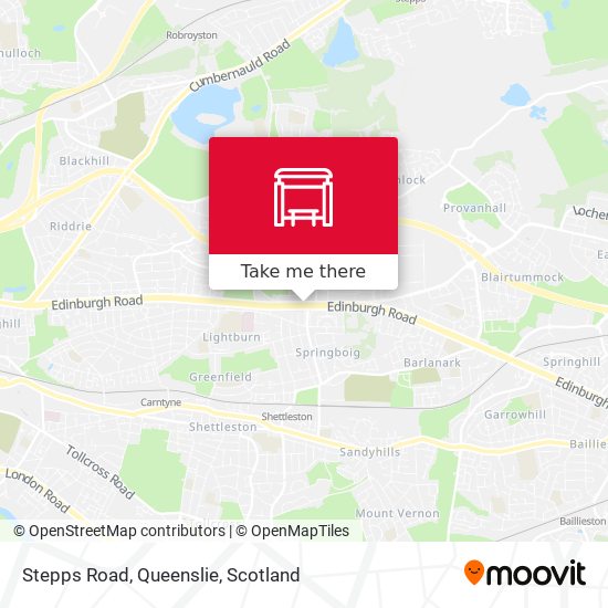 Stepps Road, Queenslie map